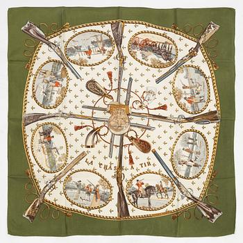 Hermès, scarf, "La Chasse a Tir".
