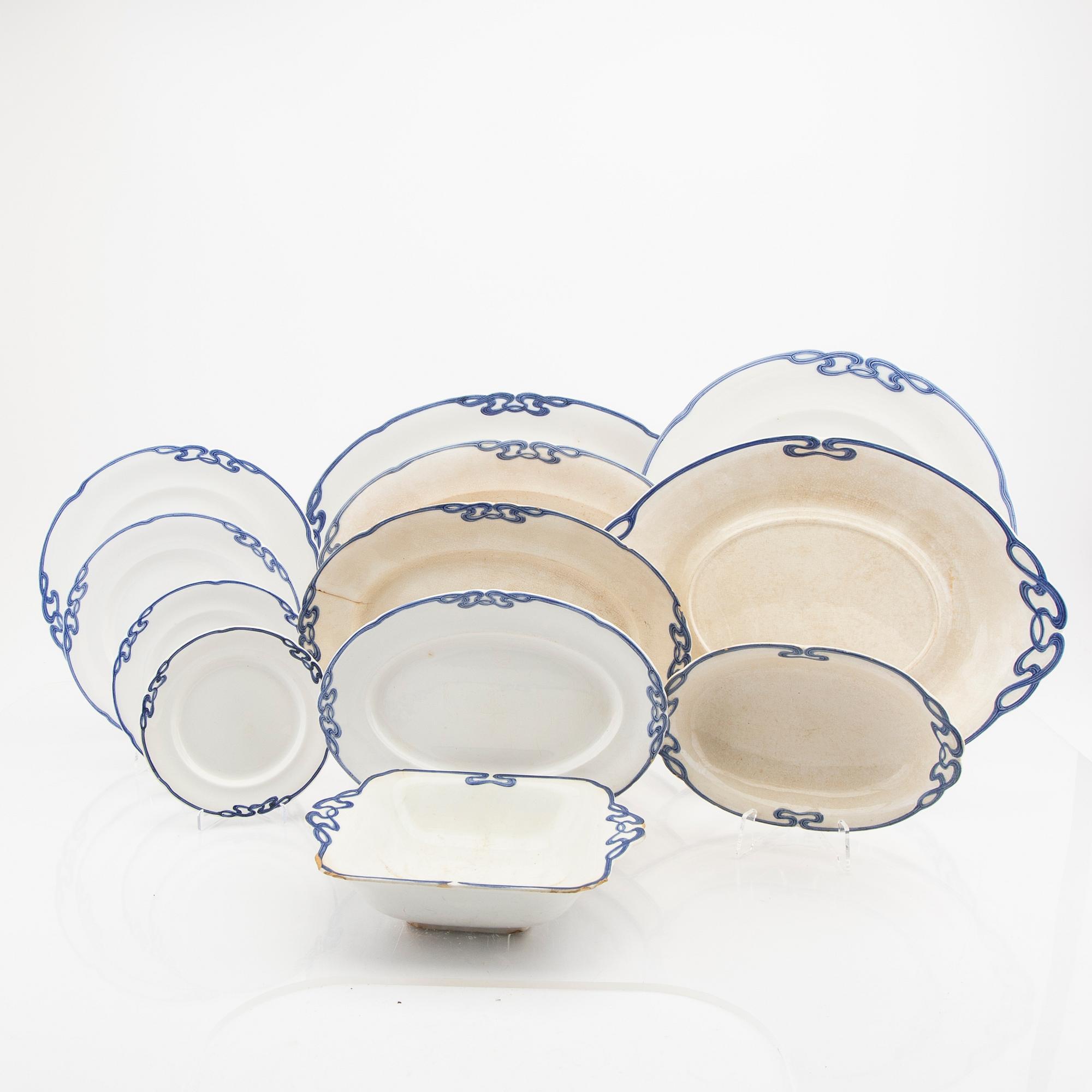 Service 134 dlr "Blaue Olga" flintware, Villeroy & Boch.