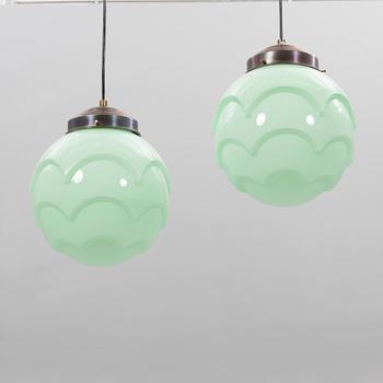 Ceiling lamps, a pair, vintage.
