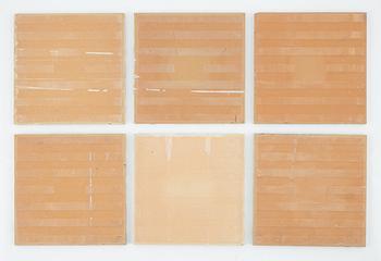 Salvador Dalí, A set of six earthenware tile plates, after Salvador Dalí, late 20th century.