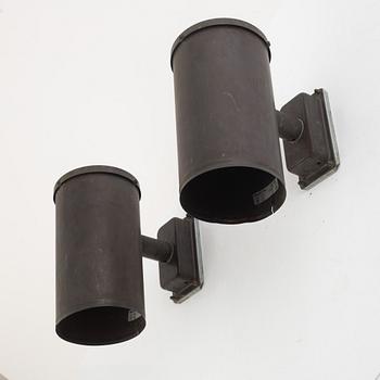Holger Johansson, a pair of wall lamps, Westal.