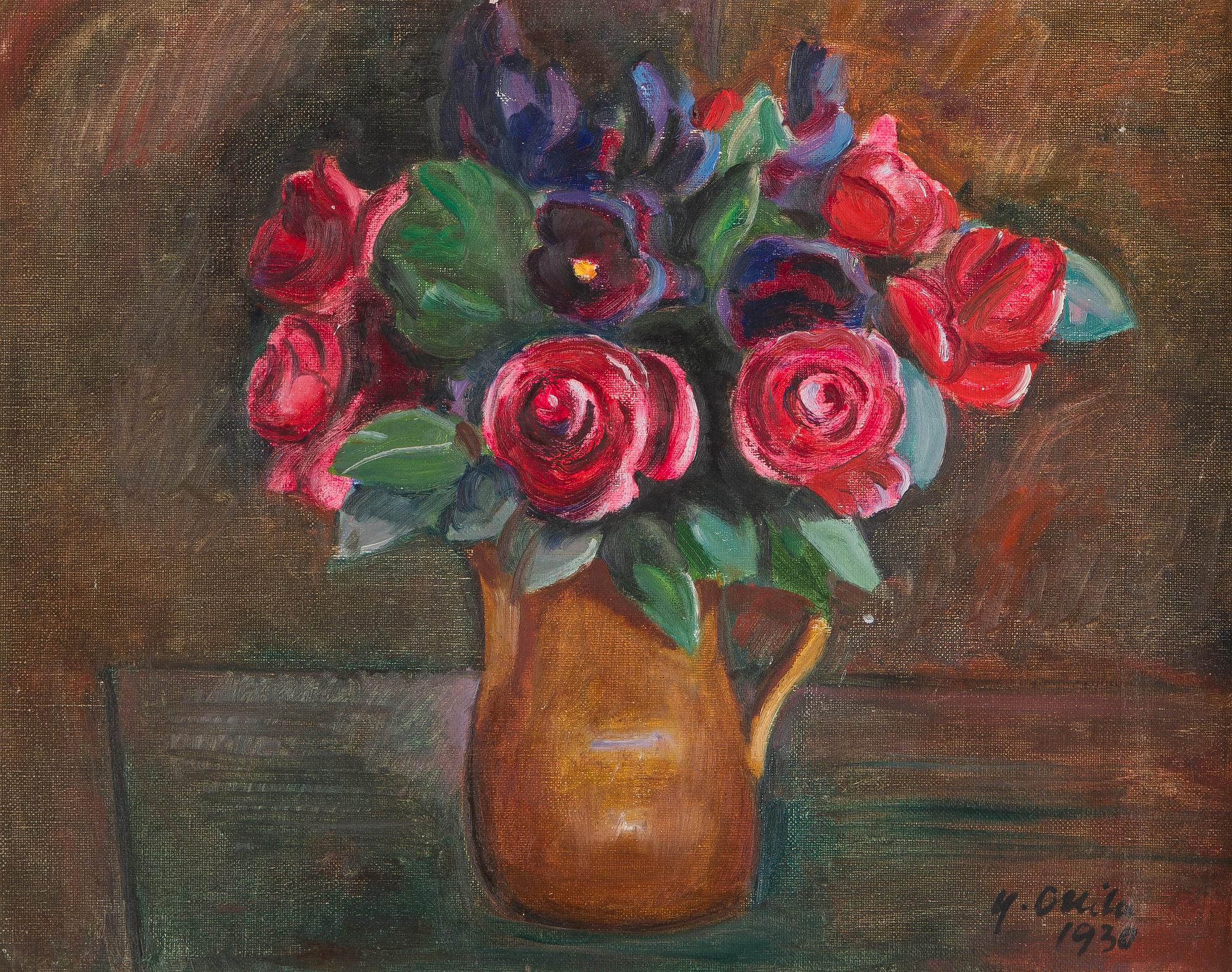 Yrjö Ollila, Blommor i vas.