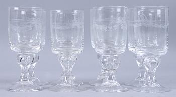 GLASSERVISDELAR, 8 st, Reijmyre.