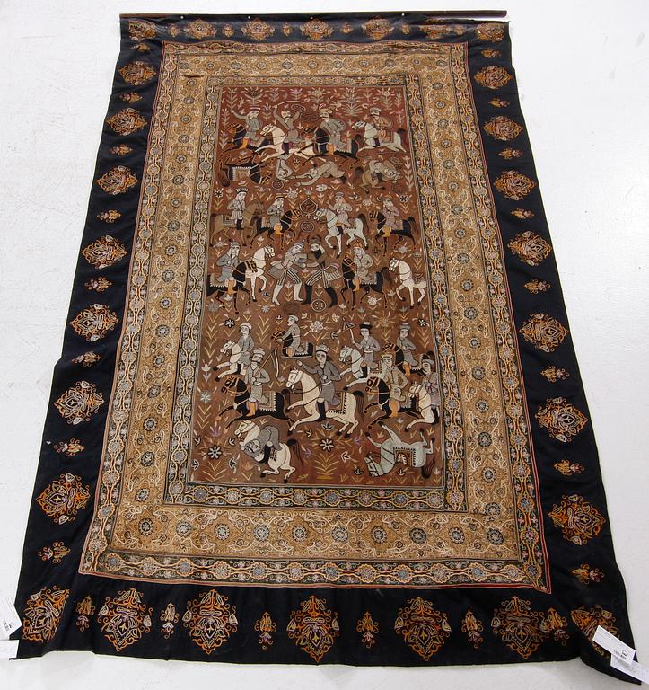 BRODERI. Persien, 1900-talets början. Ca 156 X 255.