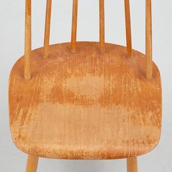 Ilmari Tapiovaara, Six "Fanett" chairs, Edsbyverken.