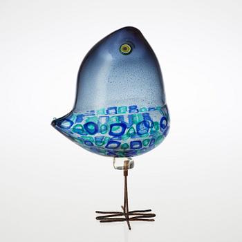 An Alessandro Pianon 'Pulcino' glass bird, Vistosi, Italy 1960's.