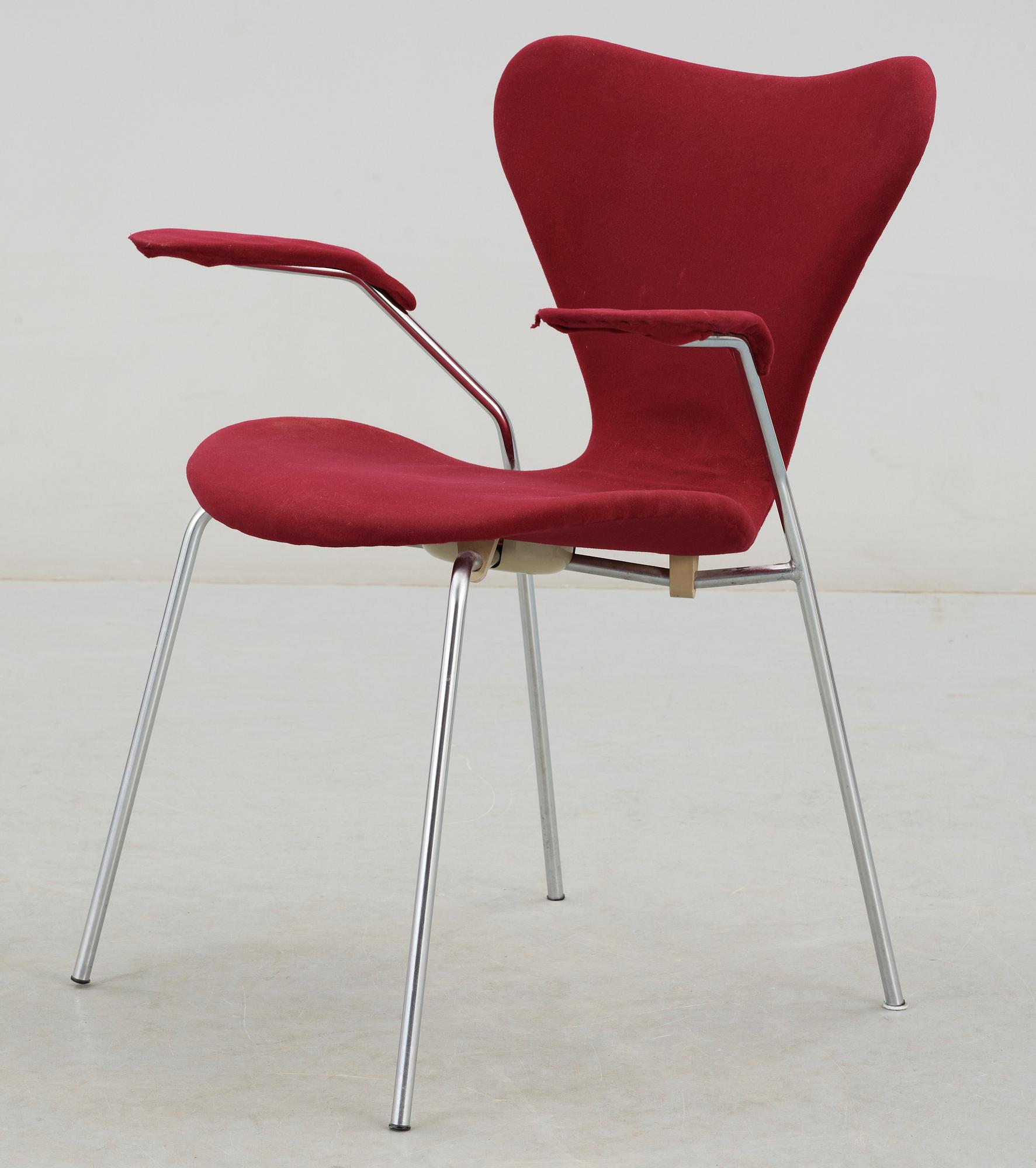 KARMSTOL, "Sjuan", Arne Jacobsen, Fritz Hansen, 1970.
