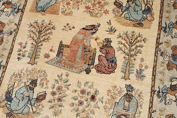 Carpet, figural, 175 x 110 cm.