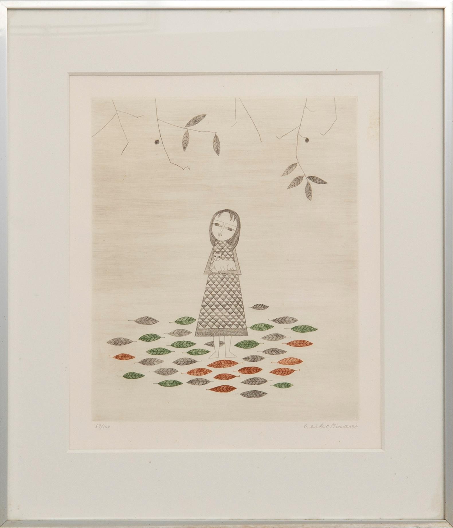 Keiko Minami, "Girl with Cat".