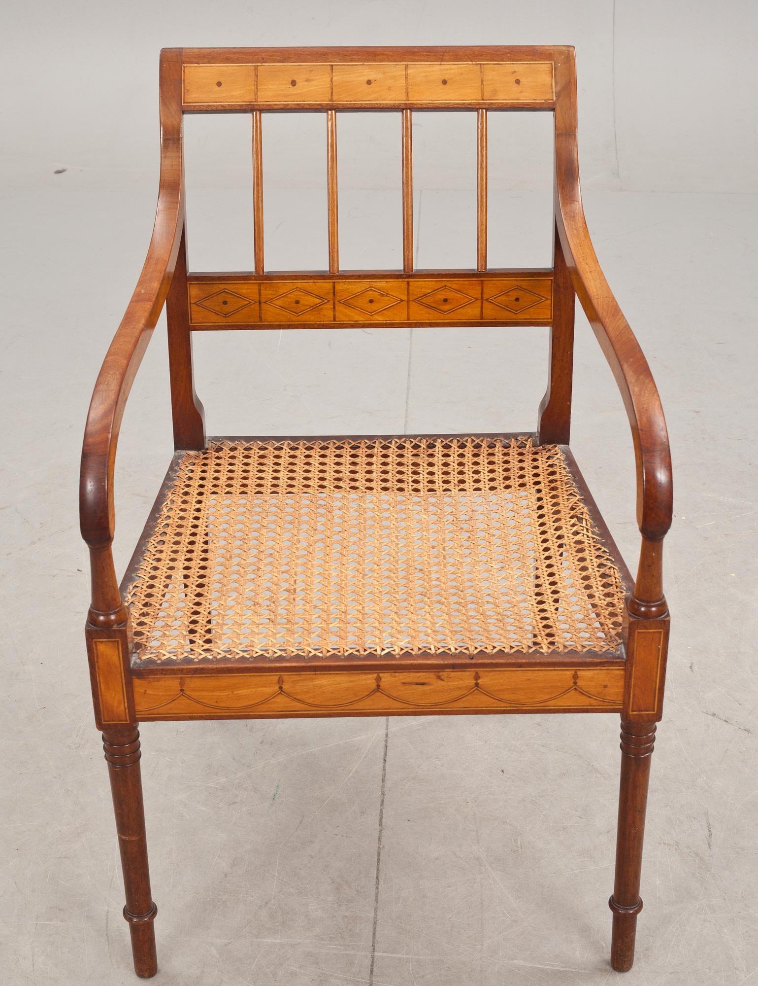 KARMSTOL, Karl Johanstil, troligen Danmark, 1800/1900-tal.
