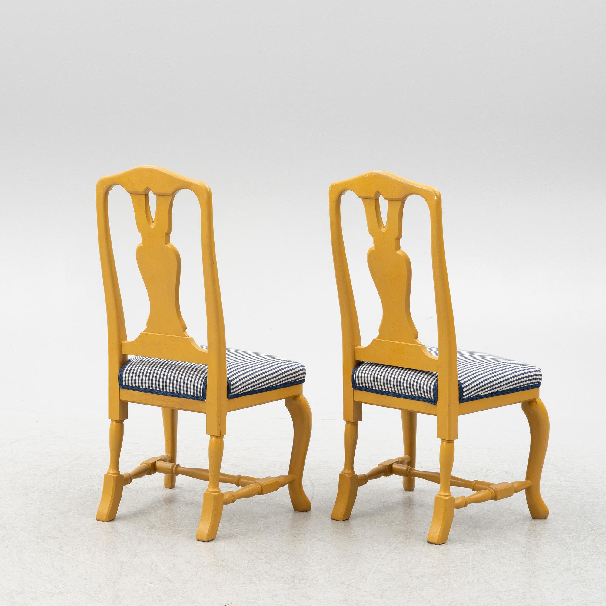 Chairs, 6 pcs, Rococo style, second half of the 20th century.