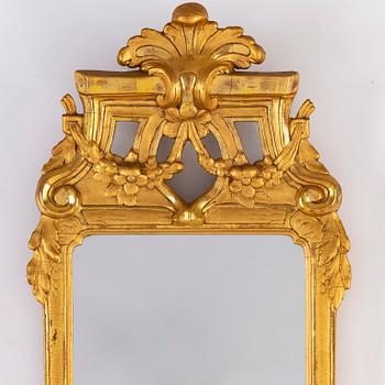 A Swedish Rococo mirror, second half of the 18th century.