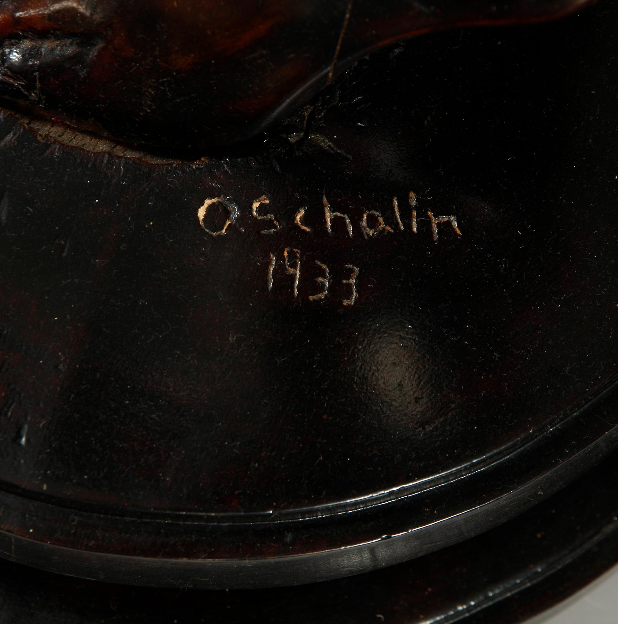 GOLVLAMPA, signerad O.Schalin, 1933.