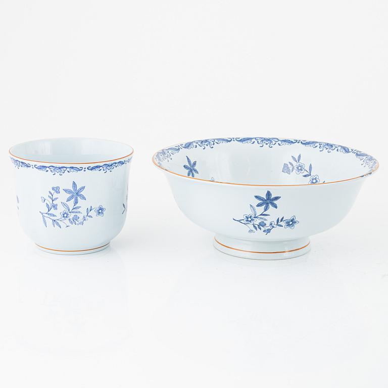 Mat-och kaffeservis, 120 delar, flintgods, "Ostindia", Rörstrand, varierande åldrar.