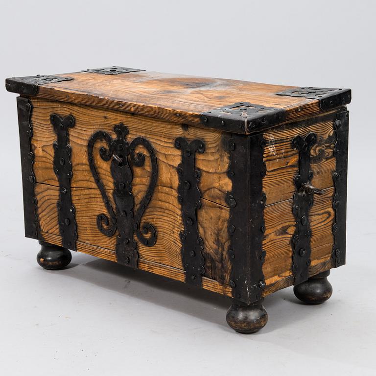 A Baroque chest, dated 1788.