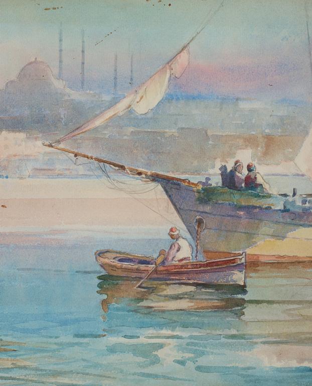 UNKNOWN ARTIST, watercolor, with signatur, dated 1923.