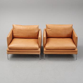 A pair of 'William' easy chairs by Damian Williamson for Zanotta. Designed  2010-15.