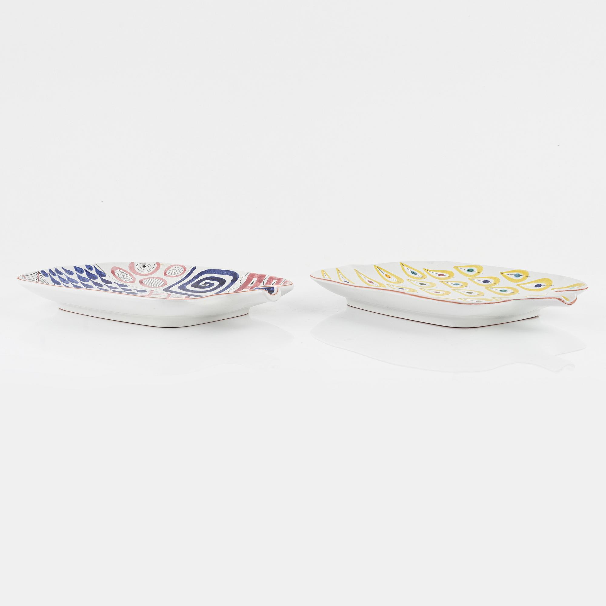 Stig Lindberg, fat, 2 st, Gustavsbergs studio.