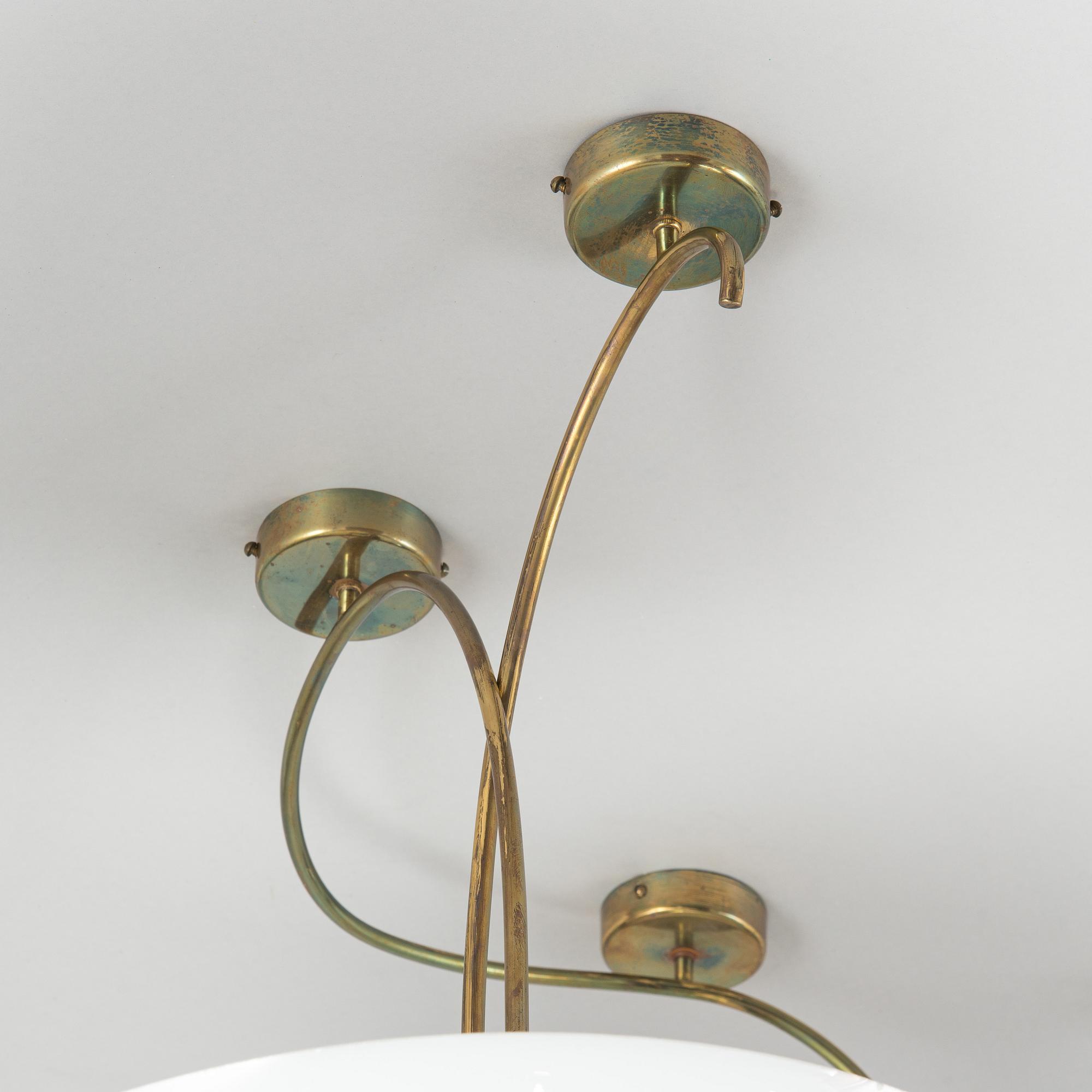 Paavo Tynell, Chandelier, for Taito. Made to order 1950.
