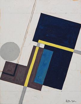 813. Erik Olson, Studie till "Diagonal komposition".