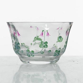 Eva Englund, a 27-piece 'Linnea' glass service, Orrefors.
