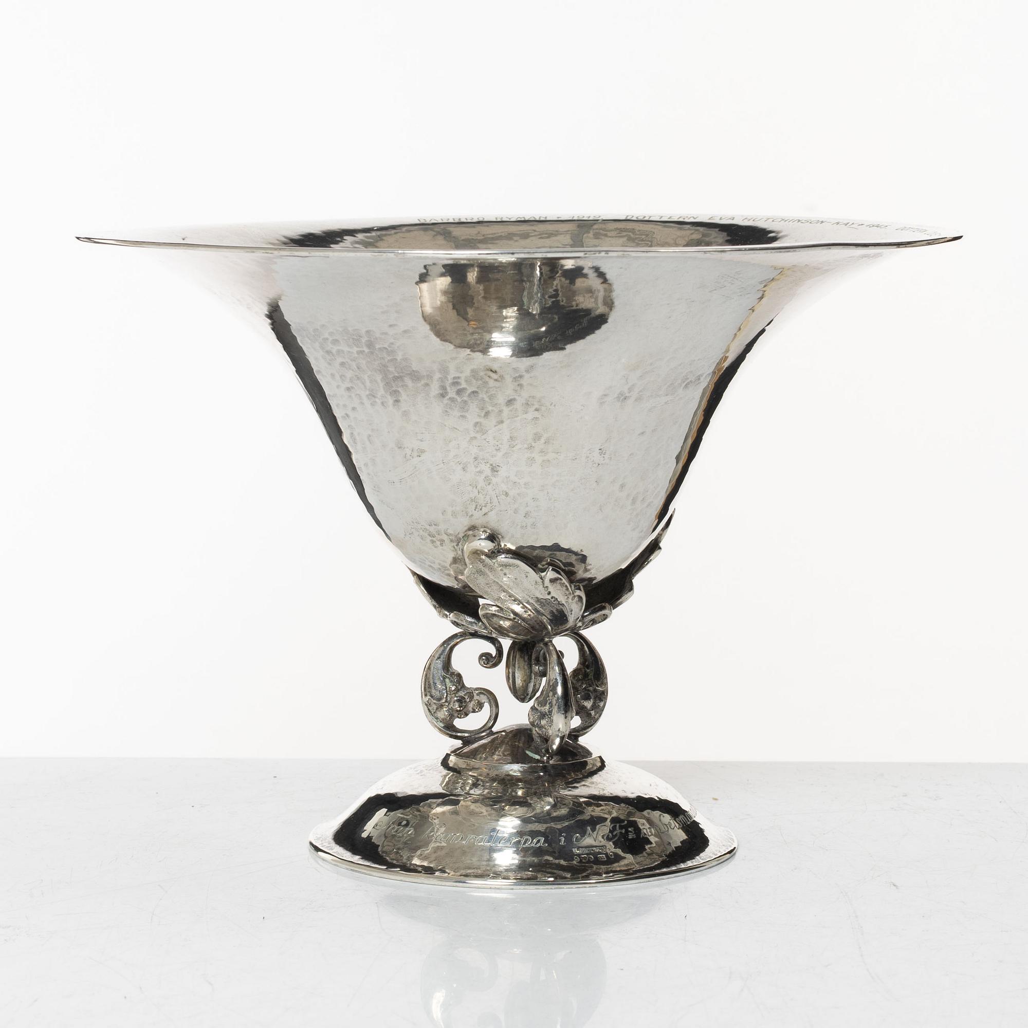 A Swedish silver bowl, mark of K. Anderson, Stockholm 1927.