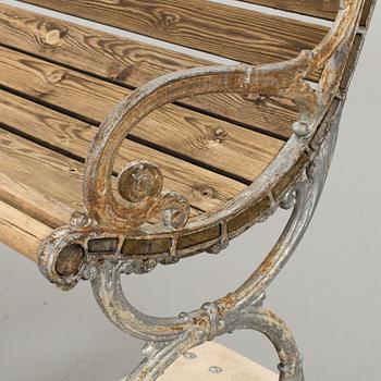 TRÄDGÅRDSSOFFA, gjutjärn, 1900-tal.