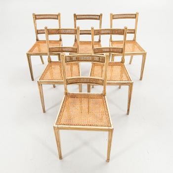 Dining chairs, 6 pcs, first half of the 19th century, England.