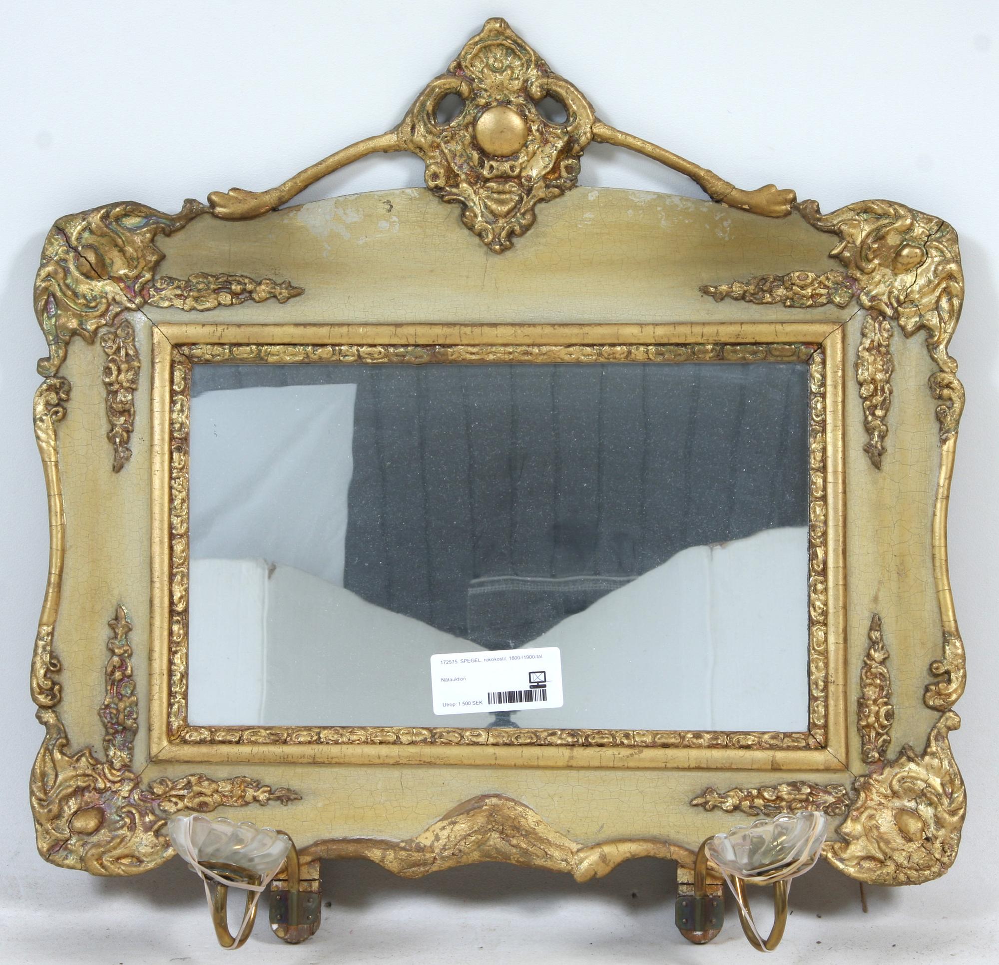 SPEGEL, rokokostil, 1800-/1900-tal.