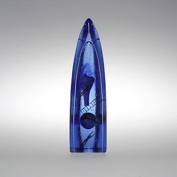 SKULPTUR, glas, Bertil Vallien, Kosta boda, signerad.