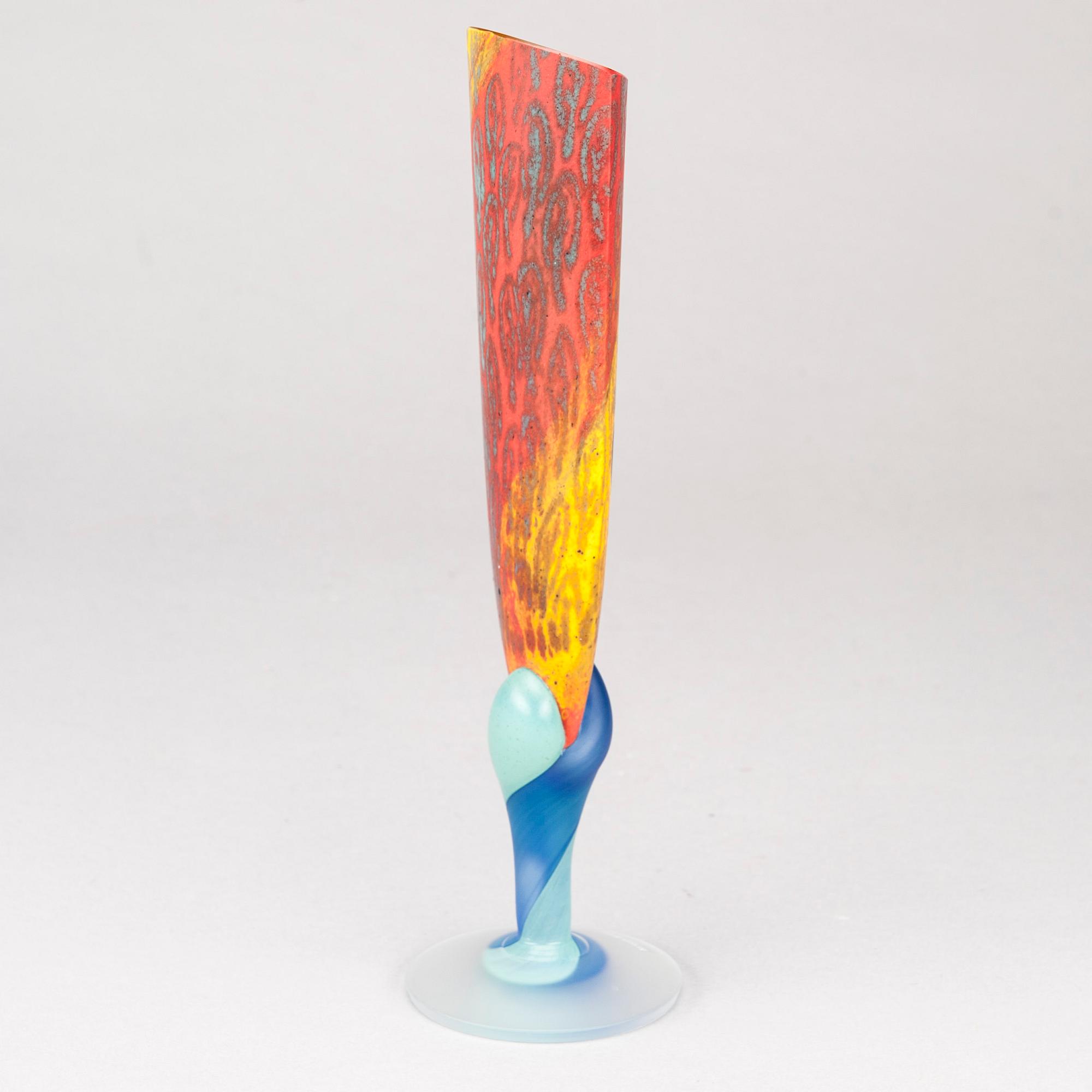 SKULPTUR, glas, Kjell Engman, Kosta Boda, Atelier, signerad och numrerad.