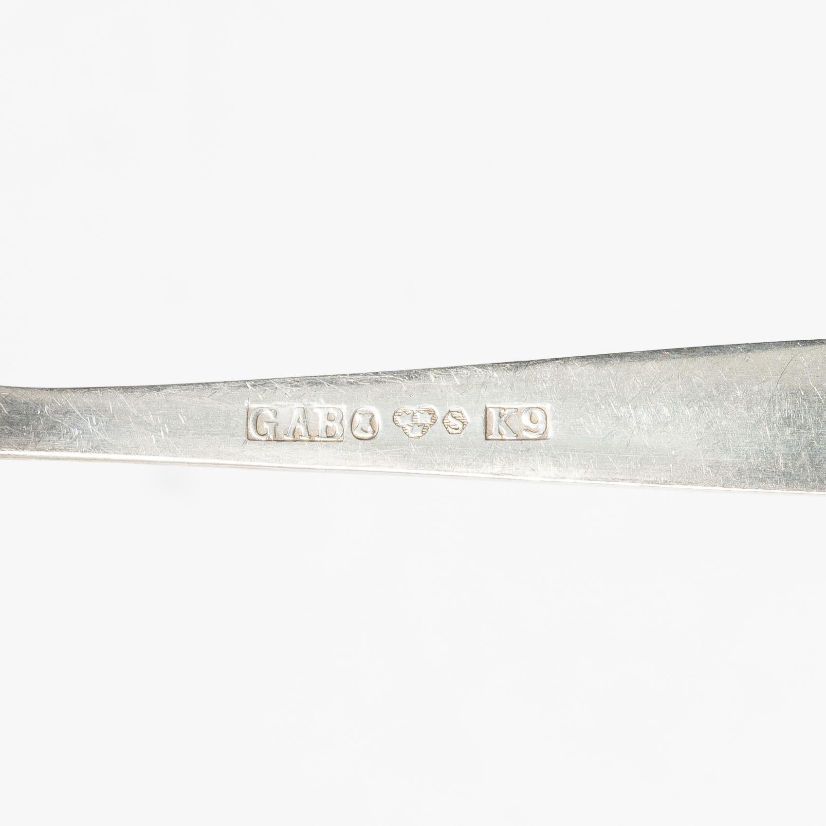 Jacob Ängman, bestick, 24 st, silver, modell "Rosenholm", GAB, Stockholm 1960-tal.