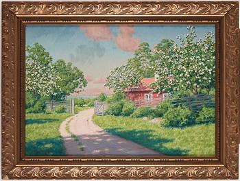 Johan Krouthén, "Sommarlandskap" (Summer landscape).