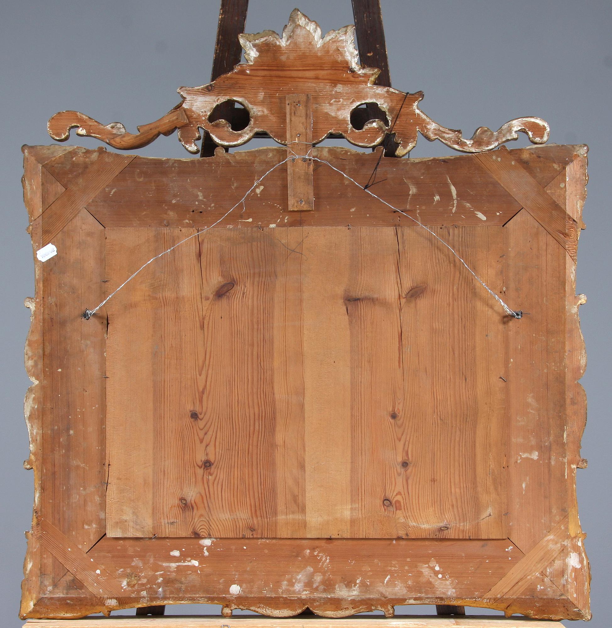 SPEGELLAMPETT, nyrokoko, 1800/1900-tal.