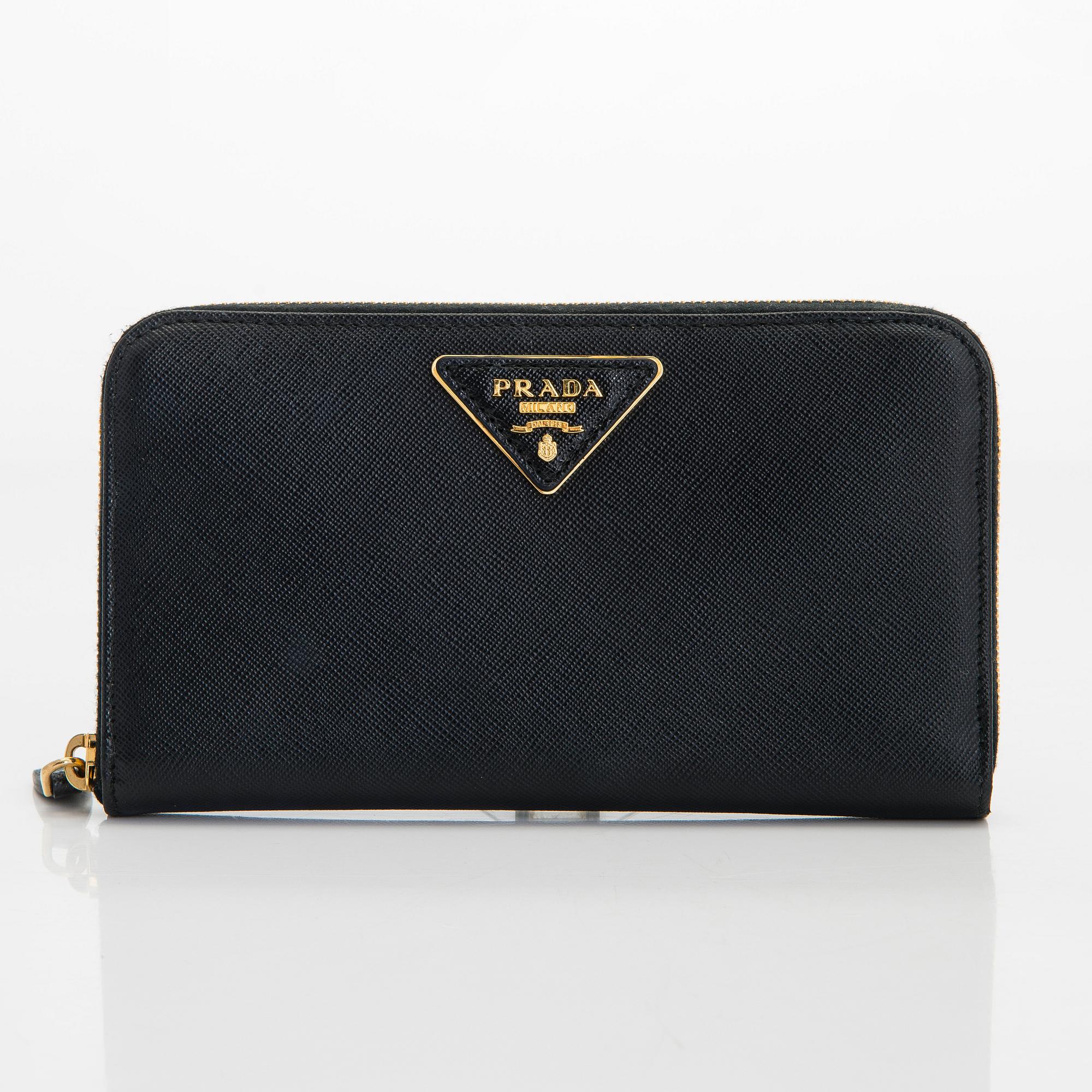 Prada, a wallet.
