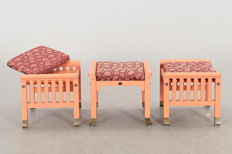 KERSTIN HÖRLIN-HOLMQUIST, 3 stools, "The Eden Collection".