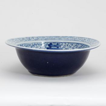 HANDFAT, porslin, Kina 1800-tal.
