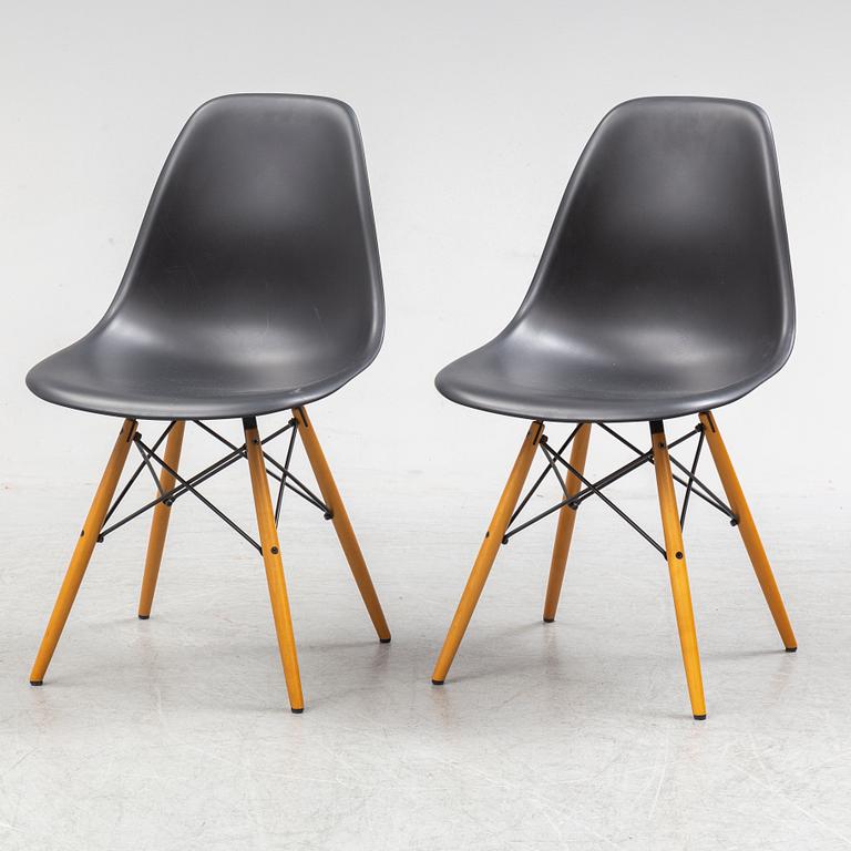 CHARLES & RAY EAMES, stolar, 6 st, "Plastic chair", Vitra.