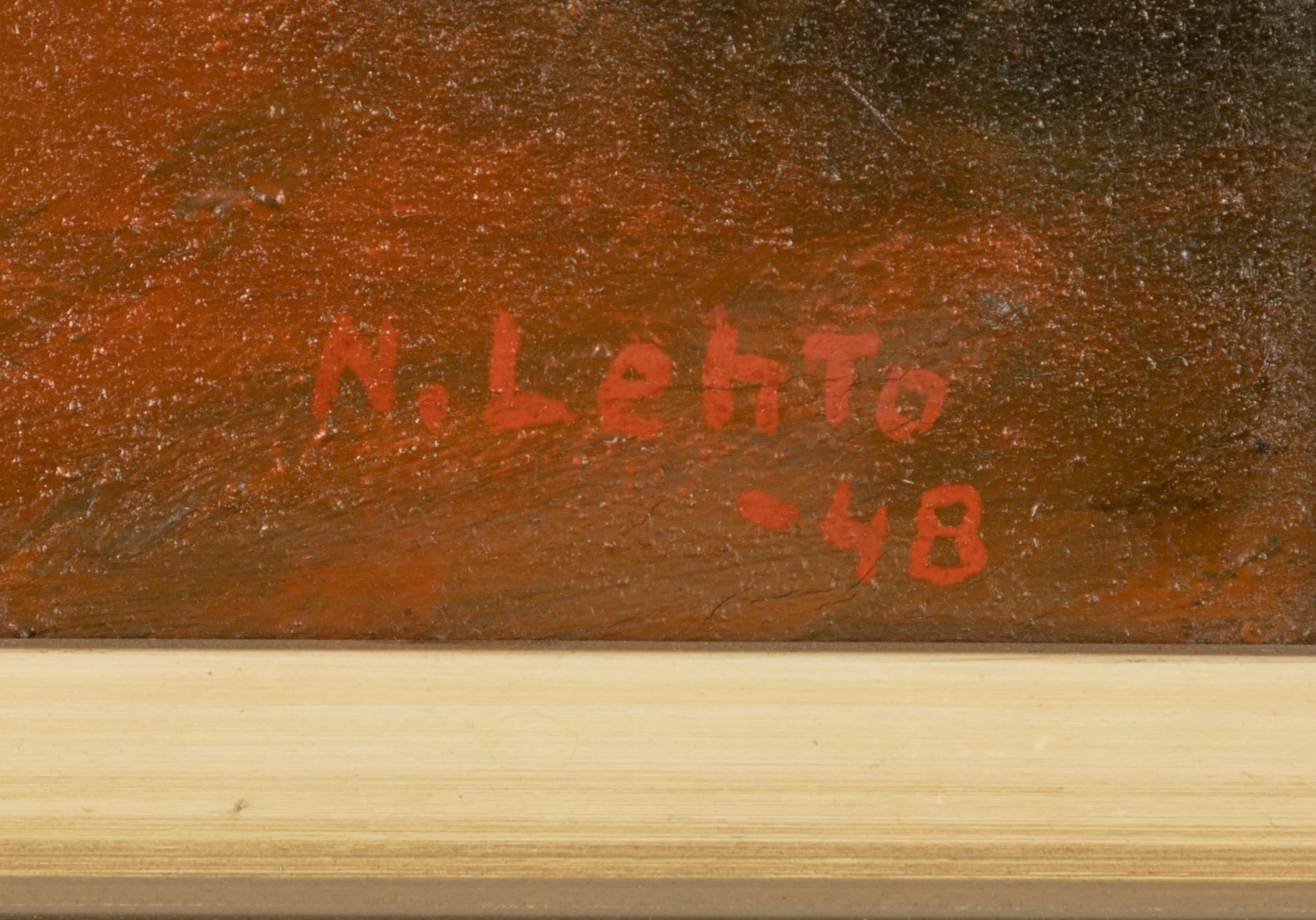 Nikolai Lehto, Skymningslandskap med flicka och troll.