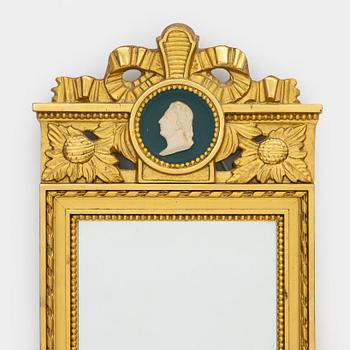 Mirror, Gustavian style, circa the mid-20th century.