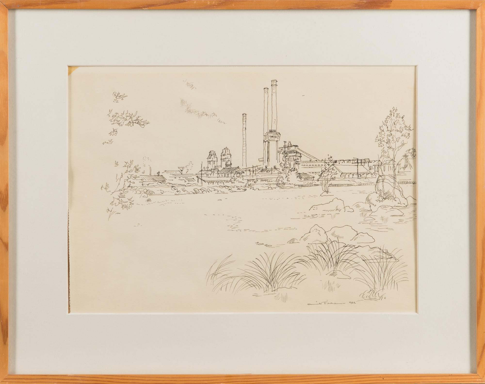 HENRIK TIKKANEN, drawing, signed and dated 1962.