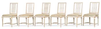 683. Six Gustavian chairs by A. Hellman.