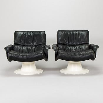 Yrjö Kukkapuro, fåtöljer, ett par, "Saturnus" Haimi 1980.