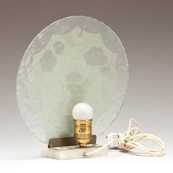 BORDSLAMPA, art deco, 1930-tal.