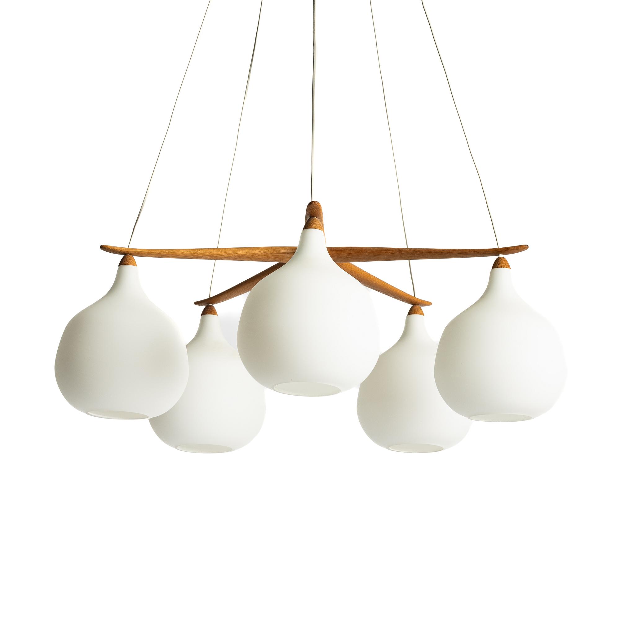 Uno & Östen Kristiansson, ceiling lamp, Luxus, Vittsjö.