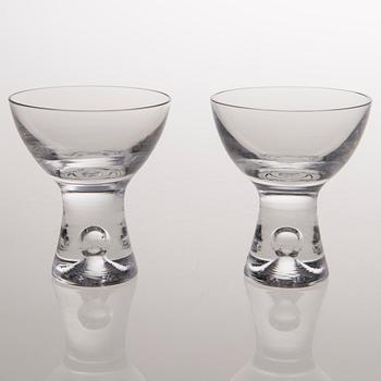 six sherry glasses, "Tapio", Iittala, the latter half of the 20th century.