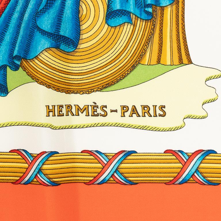Hermès, scarf, "1789 Liberté Égalité Fraternité".