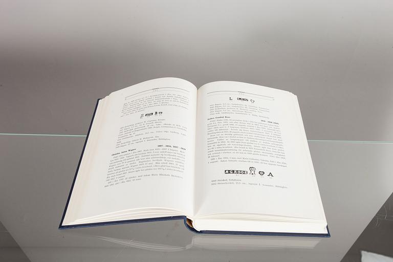 BOK, "Guld- och silversmeder i Finland 1373-1873" av Tyra Borg, Malmö 1972.