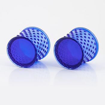 Josef Frank, ytterfoder, ett par, glas, "Hortus", Reijmyre för Firma Svenskt Tenn.