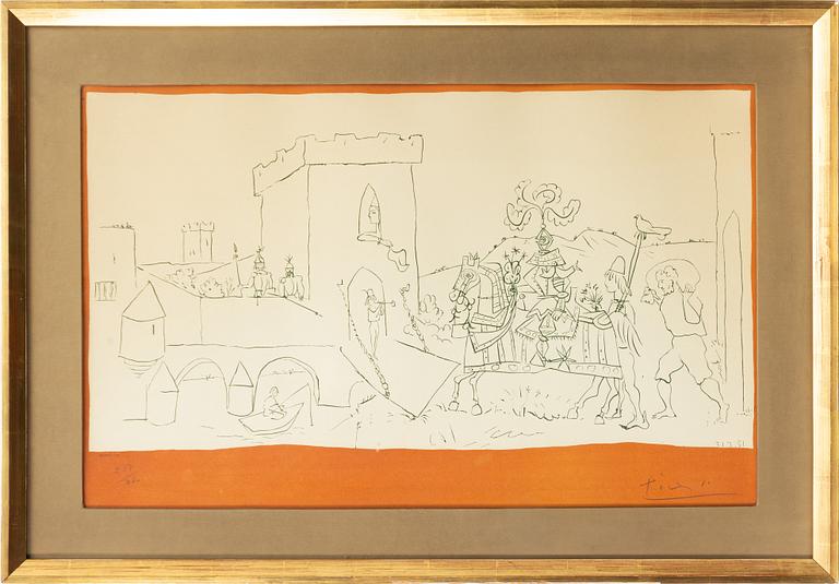Pablo Picasso, after, "The Arrival of the Knight".